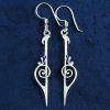 Leaf and Swirl Earrings - Image 2
